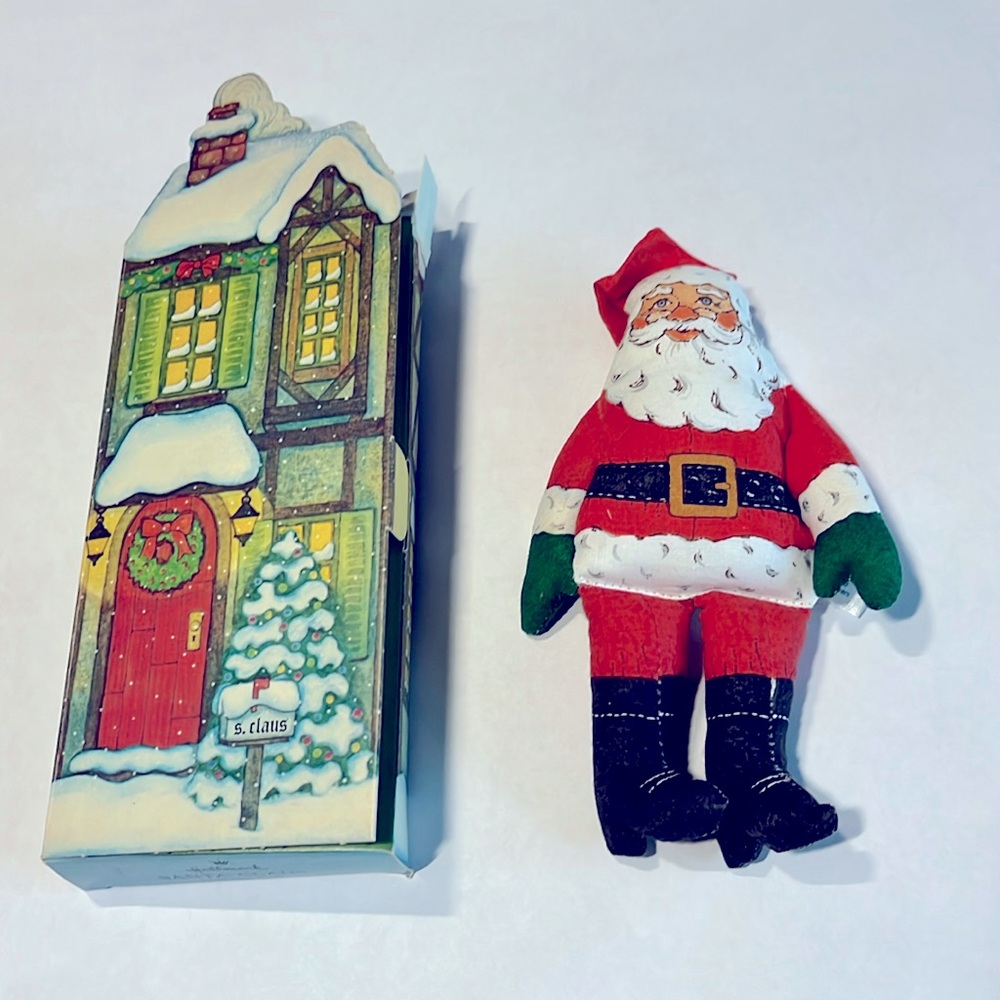 NWT Santa Claus Holiday Doll Soft Toy Hallmark Collectible Series in Box